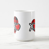 Happy valentine's xoxo Mug Verwandlungstasse (Zentrum)