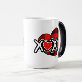 Happy valentine's xoxo Mug Verwandlungstasse (VorderseiteRechts)