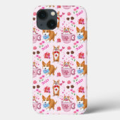 Happy Valentins Corgi Day Pattern Case-Mate iPhone Hülle (Rückseite)