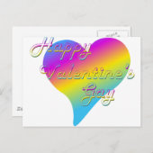 Happy Valentins Gay Feiertagspostkarte (Vorne/Hinten)