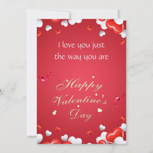 Happy Valentins Grußkarten Feiertagskarte (Vorderseite)