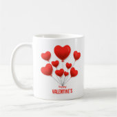 Happy Valentins rote Balloons | Urlaub Kaffeetasse (Links)