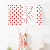 HAPPY VALENTINS TAGES EREIGNIS ROTE HEARTS BANNER (Insitu)