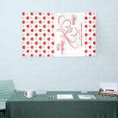 HAPPY VALENTINS TAGES EREIGNIS ROTE HEARTS BANNER (Messeveranstaltung)
