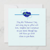 Happy Valentinstag Liebe Foto-Card Einladung (Rückseite)