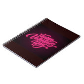 Happy Valentinstag Neon Design-23692 Notizblock (Linke Seite)