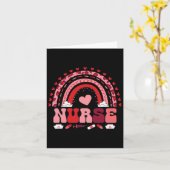 Happy Valentinstag Nurse Rainbow Boho Retro Nur Karte (Gelbe Blume)