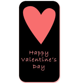 Happy Valentinstag Postkarte | Rosa Herz