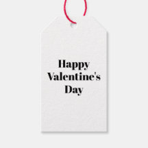 Happy Valentinstag Schwarz-weiß minimalistisch