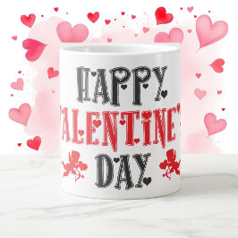Happy Valentinstag Süße Erinnerungen der ersten Li Jumbo-Tasse