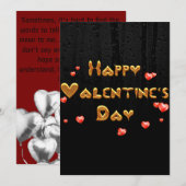 Happy Valentnes Tag Feiertagskarte (Vorne/Hinten)
