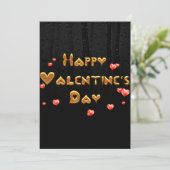 Happy Valentnes Tag Feiertagskarte (Stehend Vorderseite)
