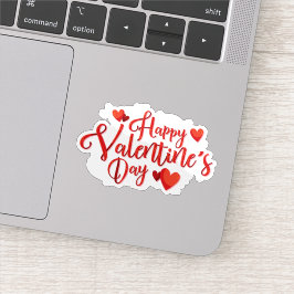 Happy Valetines Tagesaufkleber Aufkleber
