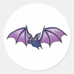 Happy Vampir Runder Aufkleber