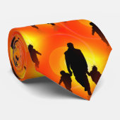 Happy Vatches Day mens Halsband Krawatte (Gerollt)