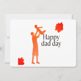 Happy Vater Day Tasse - Silhouette für Vater und K Einladung