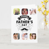 HAPPY VATERDAY Foto Collage Template Karte (Gelbe Blume)