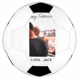 Happy väterliche Foto moderne Liebe einfache Vater Fußball