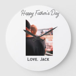 Happy väterliche Foto moderne Liebe einfache Vater Große Wanduhr