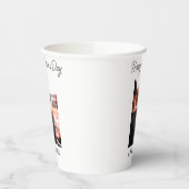 Happy väterliche Foto moderne Liebe einfache Vater Pappbecher (Links)