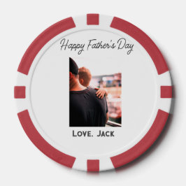 Happy väterliche Foto moderne Liebe einfache Vater Pokerchips