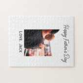 Happy väterliche Foto moderne Liebe einfache Vater Puzzle (Horizontal)