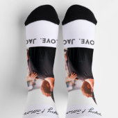 Happy väterliche Foto moderne Liebe einfache Vater Socken (Oben)