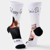 Happy väterliche Foto moderne Liebe einfache Vater Socken (Gewinkelt)