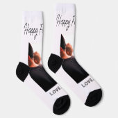 Happy väterliche Foto moderne Liebe einfache Vater Socken (Rechts)