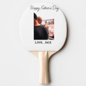 Happy väterliche Foto moderne Liebe einfache Vater Tischtennis Schläger (Rückseite)