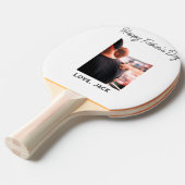 Happy väterliche Foto moderne Liebe einfache Vater Tischtennis Schläger (Vorderseite)