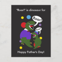 Happy Vaters Day Dinosaur von Son Personalize