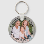 Happy Vaters Day Foto Wir Liebe Sie Grandad Foto Schlüsselanhänger (Vorderseite)
