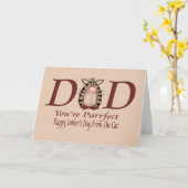 Happy Vaters Day from Cat Karte (Gelbe Blume)