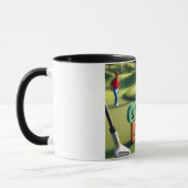 Happy Vaters Day "Golf Vater" Custom Tasse (Links)