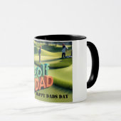 Happy Vaters Day "Golf Vater" Custom Tasse (VorderseiteRechts)