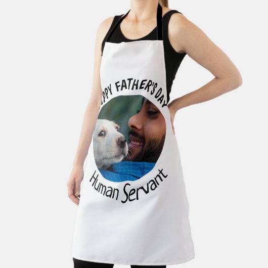 Happy Vaters Day Human Servant Custom White Schürze (InSitu)