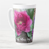 Happy Vatertag 2025 von RoseWrites Latte Tasse (Linke Ecke)