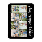 Happy Vatertag 8 Foto Benutzerdefinierte Nachricht Magnet (Vertikal)