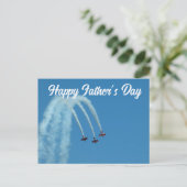 Happy Vatertag - Airshow Postkarte (Stehend Vorderseite)