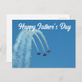 Happy Vatertag - Airshow Postkarte (Vorne/Hinten)