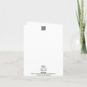 Happy Vatertag Antiker LKW Braun 2025 Dankeskarte (Rückseite)