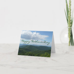 Happy Vatertag Appalachian Mountains Card Karte