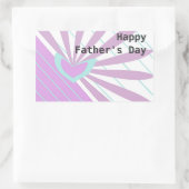 Happy Vatertag-Aufkleber Rechteckiger Aufkleber (Tasche)