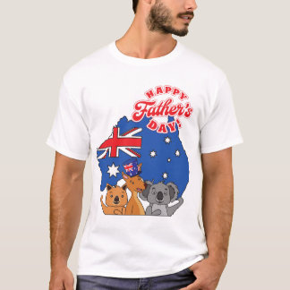 Happy Vatertag Australien T-Shirt
