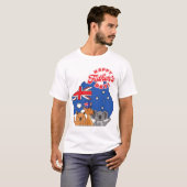Happy Vatertag Australien T-Shirt (Vorne ganz)