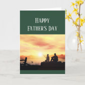 Happy Vatertag Autos fischen Fisherman Fish Karte (Gelbe Blume)