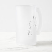 Happy Vatertag Baby and Vater Line Art Tasse (VorderseiteRechts)