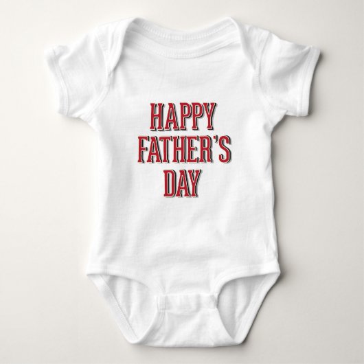 Happy Vatertag Baby Strampler (Vorderseite)