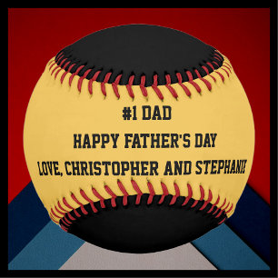 Happy Vatertag Baseball, #1 Vater, Custom Baseball